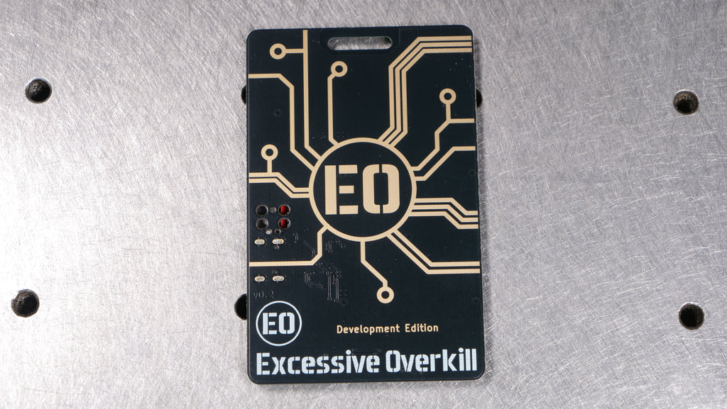Light-up Shake Persistence-of-Vision PCB Badge - Development Edition PREORDER