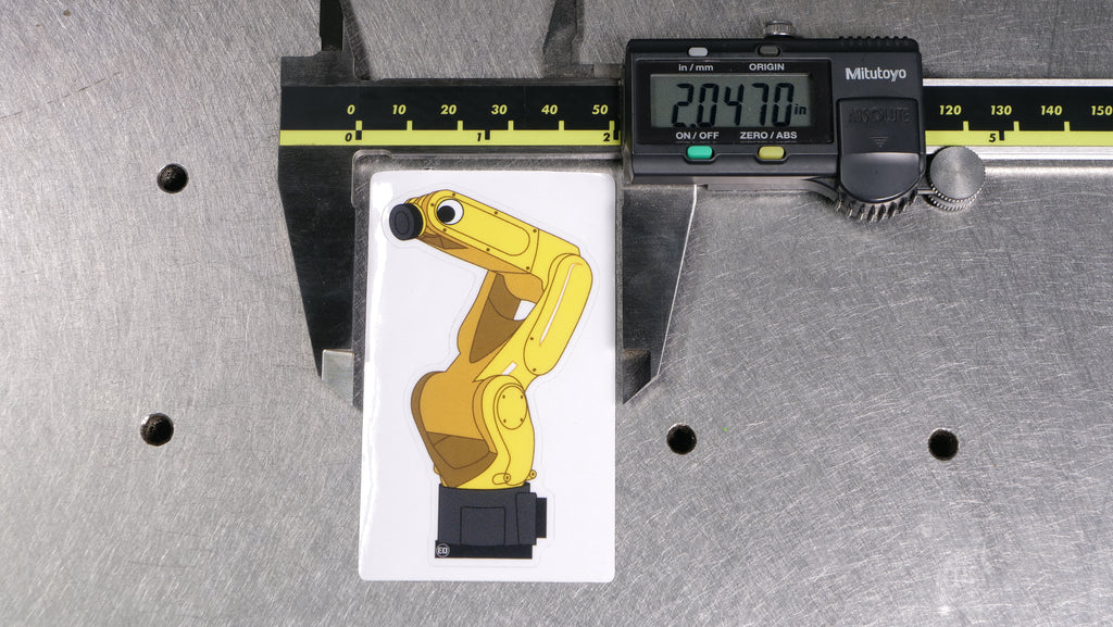 Googly Eye Robot Arm Vinyl Sticker