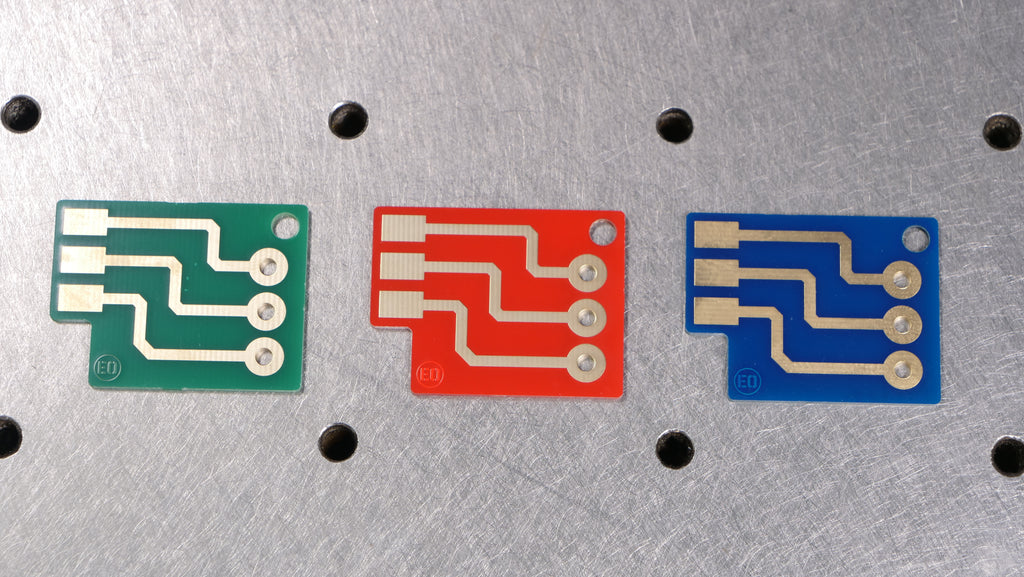 Factorio Themed Circuit Keychain PCBs 3pcs