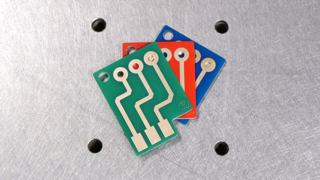 Factorio Themed Circuit Keychain PCBs 3pcs