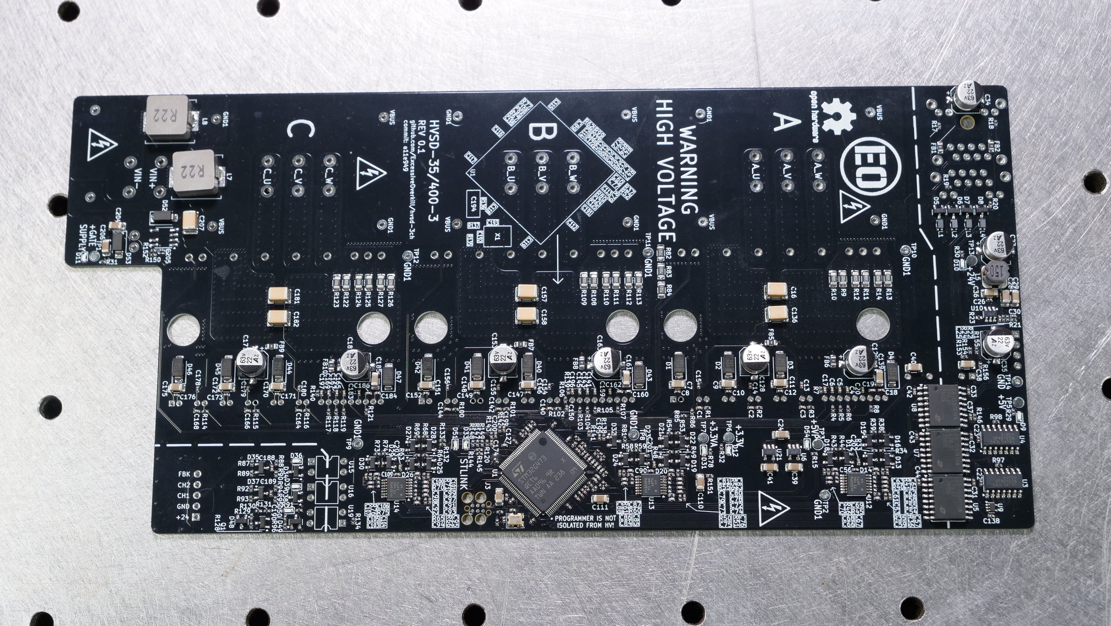 High Voltage Servo Drive 3ch PCB rev0.1 - LEFTOVER